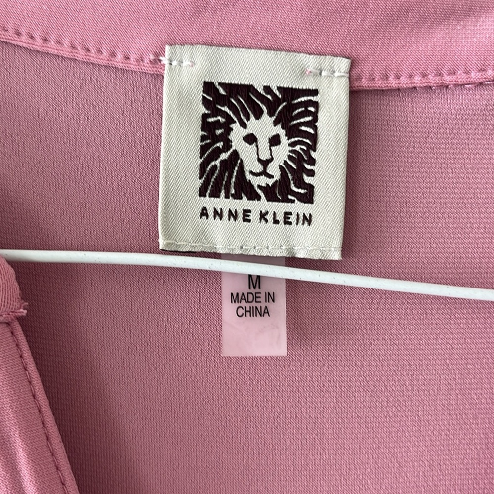 Anne Klein pink sleeveless blouse M - Picture 3 of 5